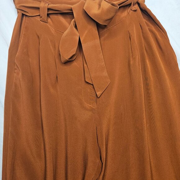 Sezane Women's Silk Boho High Waist Trouser Size 4 - Picture 6 of 11